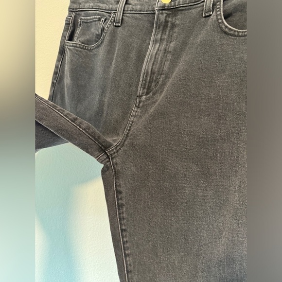 NWT Favorite Daughter The Evelyn High-Rise Storm Black Slim Straight Jeans 31 - Picture 6 of 15